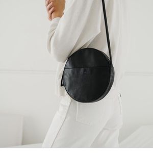 Baggu leather circle cross body